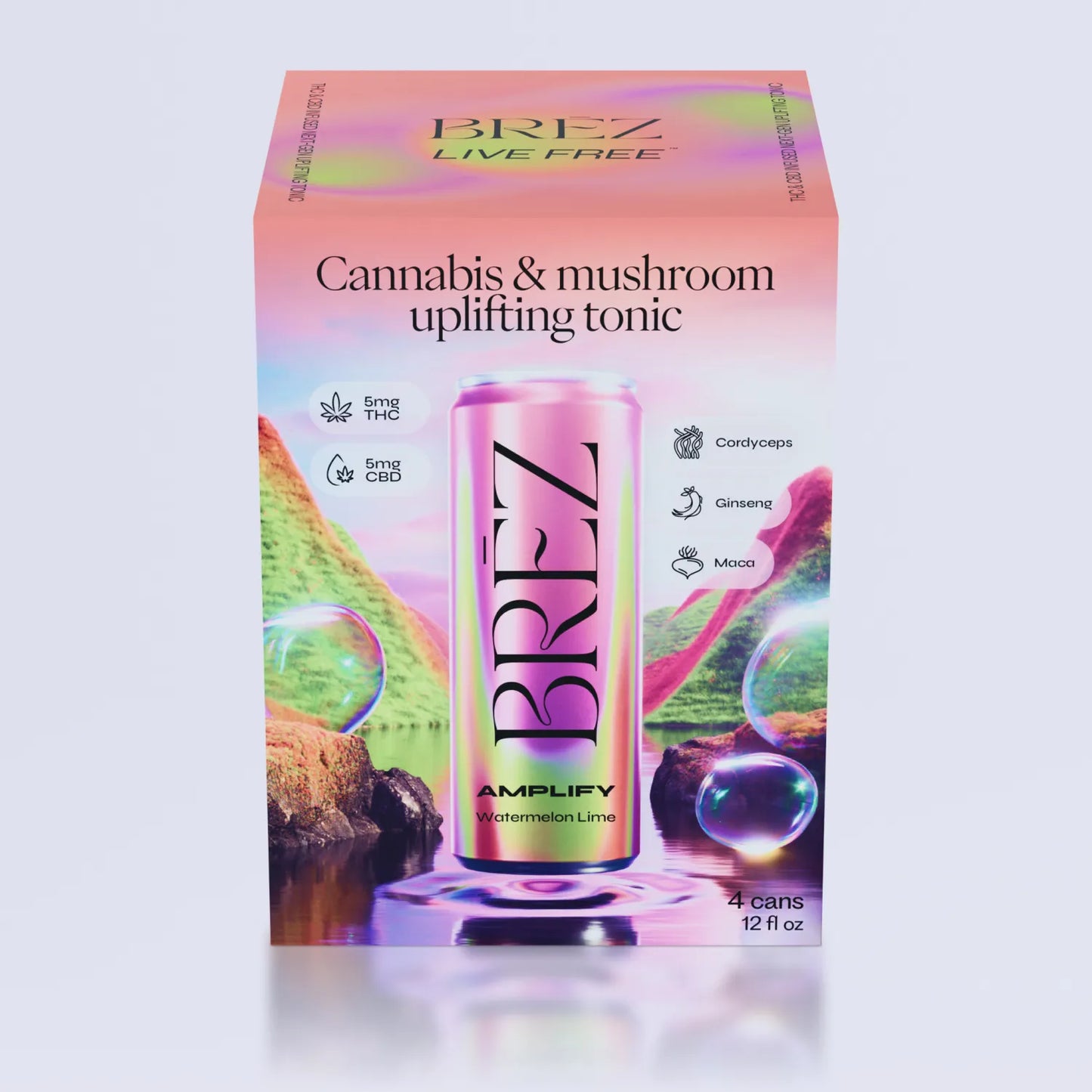 BRĒZ Amplify | 5mg THC, 5mg CBD | Watermelon & Lime