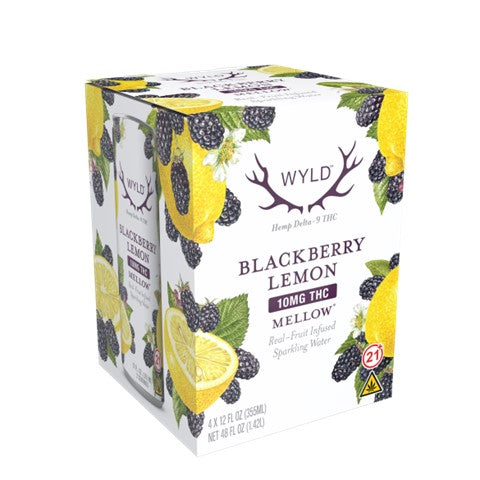 WYLD Hemp Sparkling Water Blackberry Lemon | 10mg THC per can