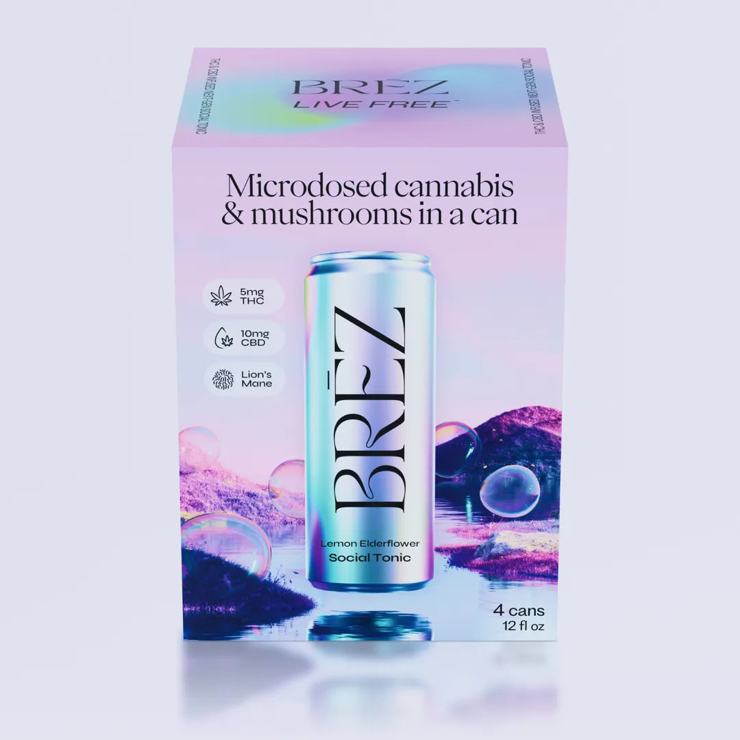 Brez 10mg Cannabis and Mushrooms Social Tonic