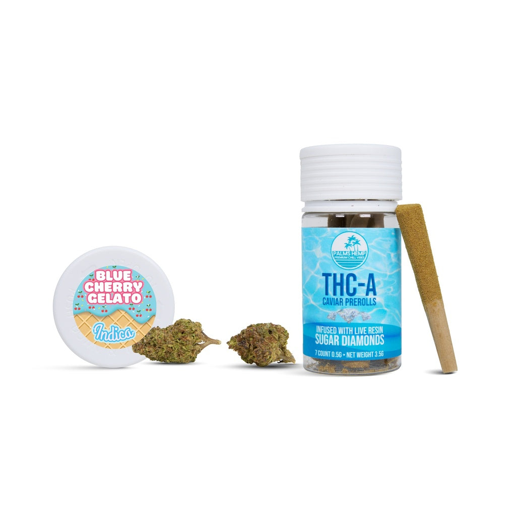 Blue Cherry Gelato - Palms THCA Caviar Pre-Roll 0.5g/7Ct