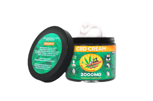 The Pot Brothers at Law CBD Cream 2000MG 4oz