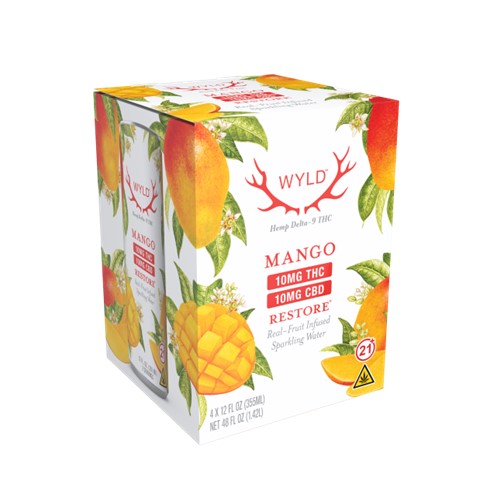 Wyld Hemp Sparkling Water Mango 1:1 THC:CBD | 5mg THC