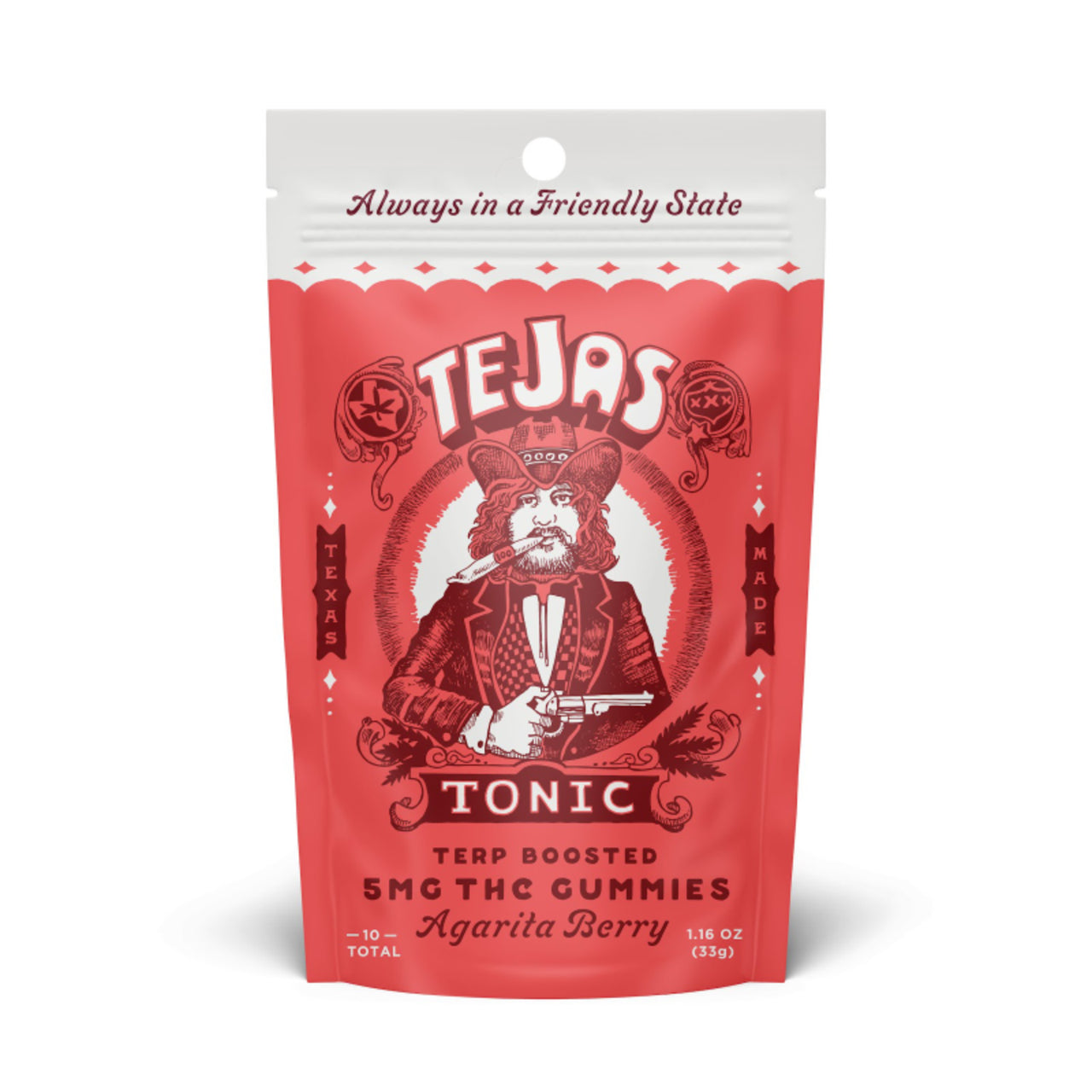 Tejas Tonic Gummy - 10ct 30mg Berry