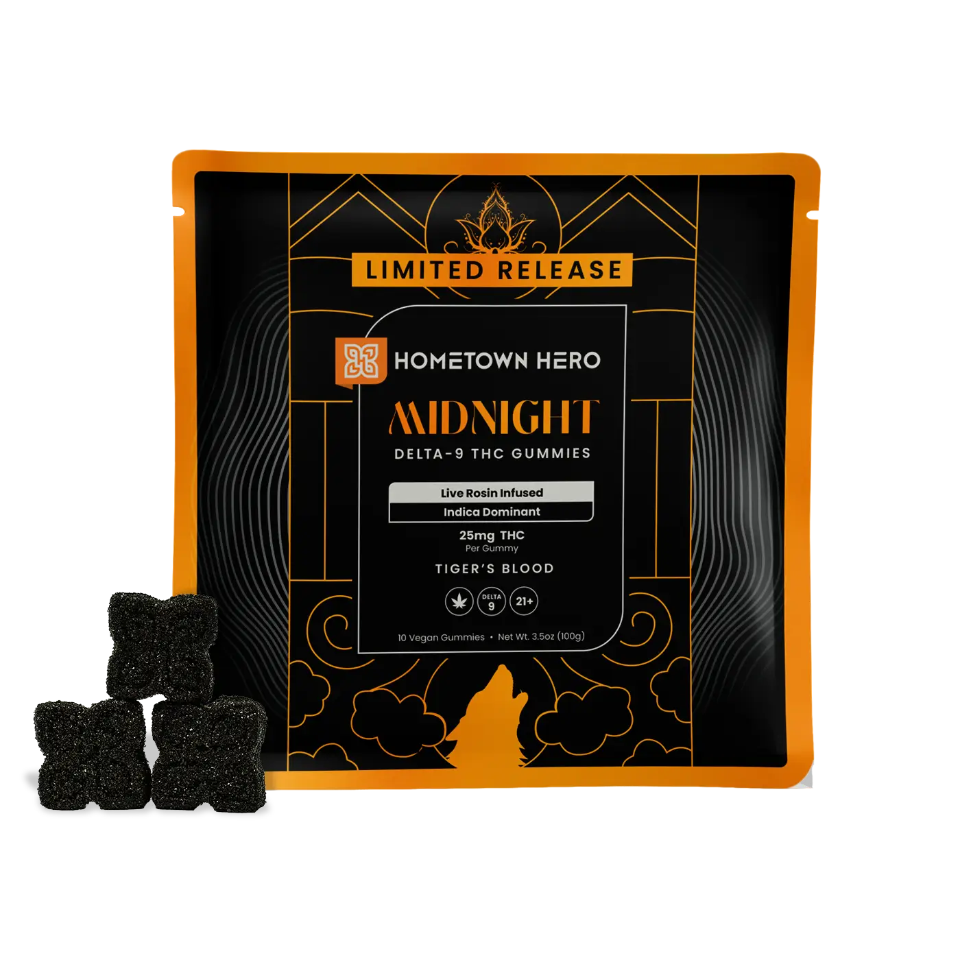 Midnight - Delta-9 Live Rosin Gummies