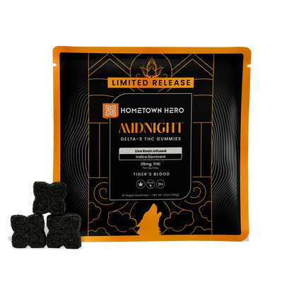 Midnight - Delta-9 Live Rosin Gummies