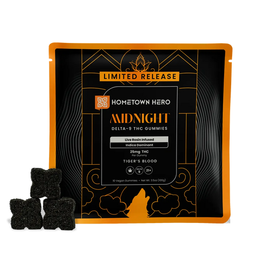 Midnight - Delta-9 Live Rosin Gummies